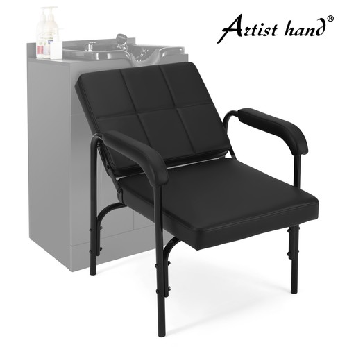 Black reclining shampoo chair - reclining,