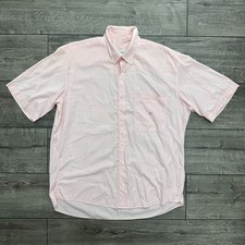 Vintage Burberry Short Sleeve Shirt Light Pink Large