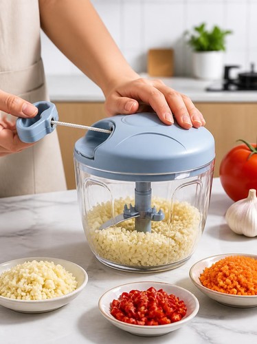 Vegetable chopper manual pull - vegetable,