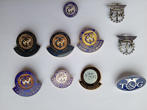 Trade union pin badges - trade,