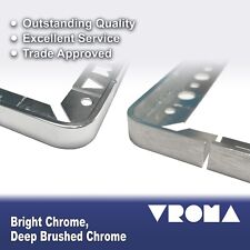 Vroma L Shape Tile Trim Aluminium Brushed Silver Corner Piece