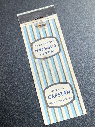 Vintage matchbook capstan - matchbook:, “capstan