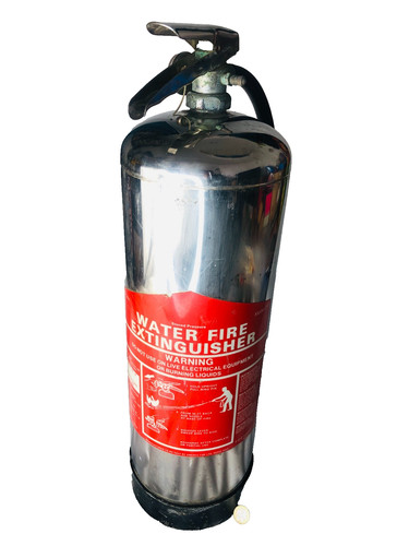 Chrome fire extinguisher empty - chrome,