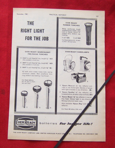 Ever ready torches 1961 - torches,