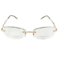 Silhouette Womens Gold Rimless