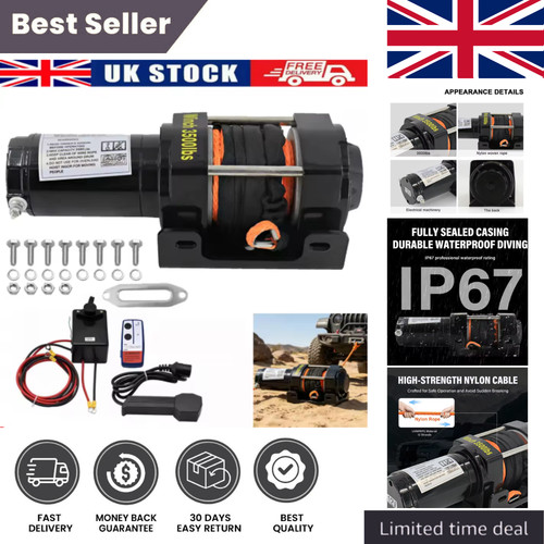 12v electric winch 3500lb - 12v,