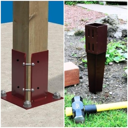 Fence post support spike - fence,