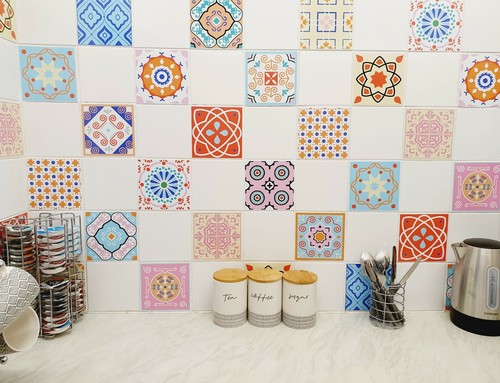 Mosaic tile stickers transfers - mosaic,
