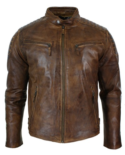 Mens vintage biker style moto - vintage,