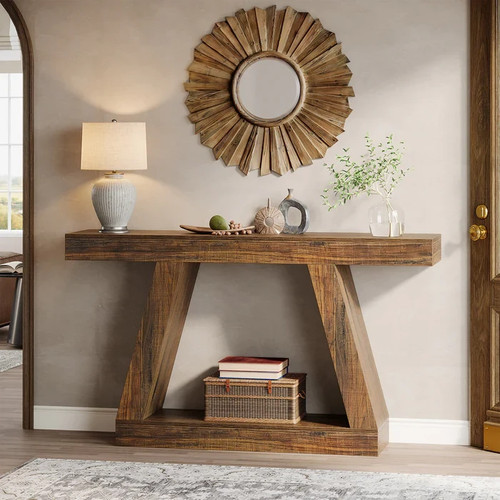 Farmhouse console table - console,