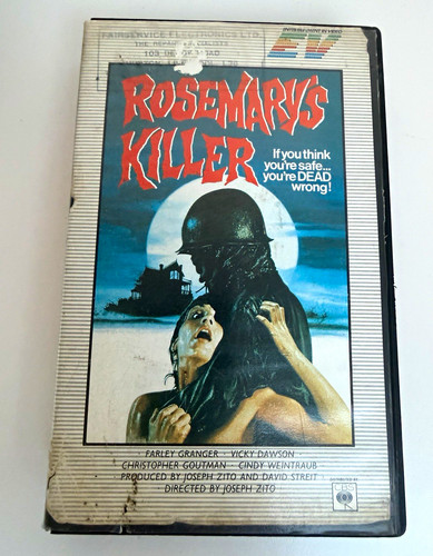 Pre cert rosemary killer vhs - cert,
