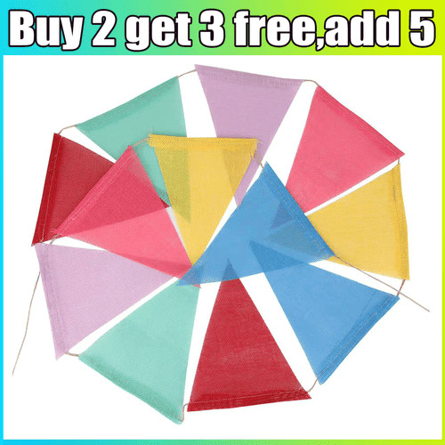 12 triangle flags - ×,