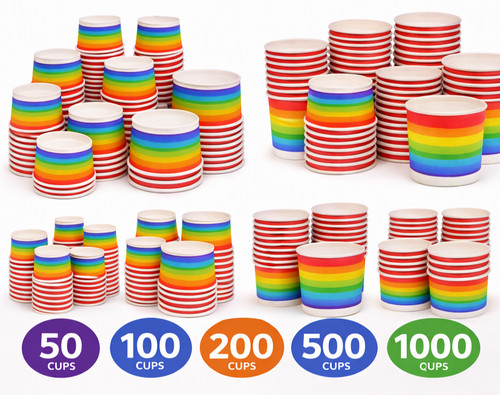 8oz printed ice - printed, cups