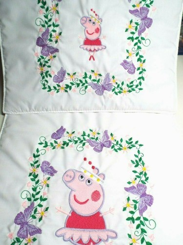 Dolls embroidered peppa - -, pig