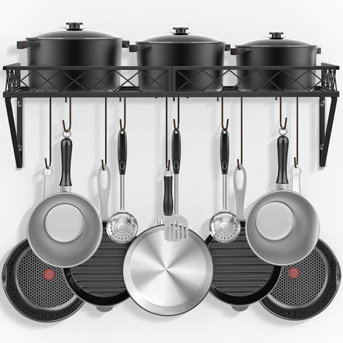 Wall mount pot pan racks - mount,