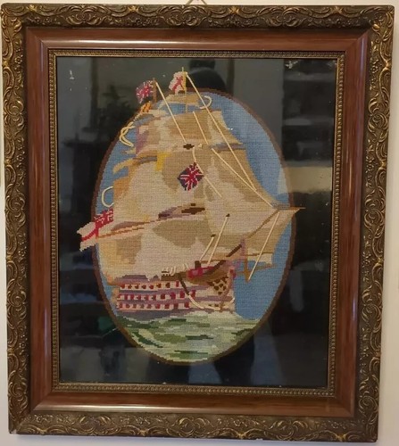Vintage framed galleon - framed,
