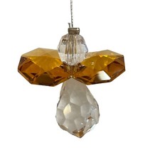 Woodstock Crystal Guardian Angel Birthstone Suncatcher Topaz November New w/ Tag