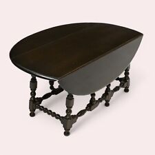 Ercol Oval Coffee Table Drop Leaf Gate Leg Dark Finish FREE Nationwide Delivery