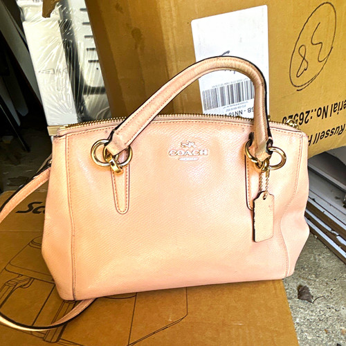 Coach pink pebbled leather - coach,