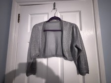 Monsoon Silver Sparkly Shrug