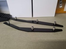 Ford Focus RS Mk1 Stainless Steel Front Bumper Brackets Powder Coated Black