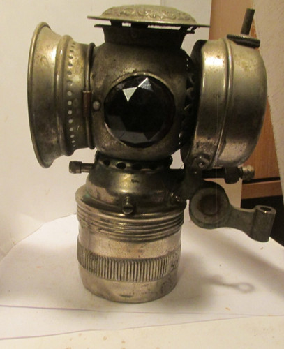 Antique bike oil lamp - oil, light