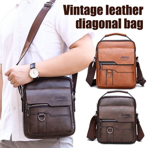 Men leather messenger - pu,
