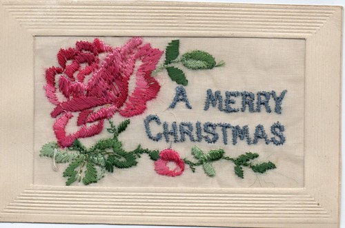 Ww1 patriotic embroidered - ww1, silk