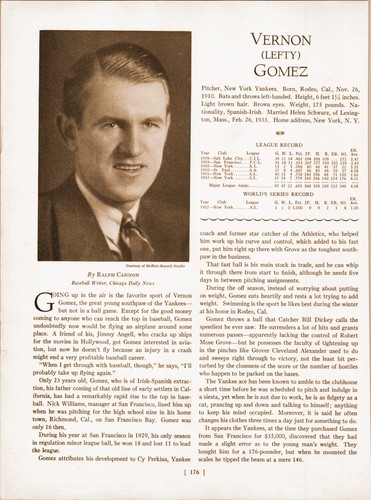 1933 lefty gomez yankees - 1933,