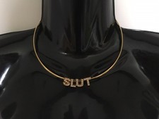 SLUT Solid Neck Band Necklace