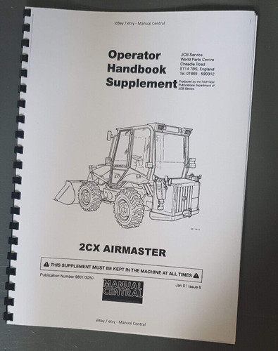 Jcb 2cx airmaster - jcb, operator