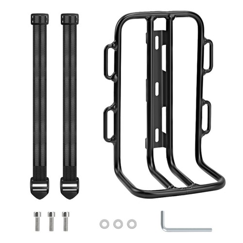 Aluminum bicycle front rack - aluminum,