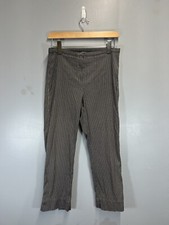 Annette Gortz Cotton Linen Striped Trousers UK 8 10 Lagenlook Minimal