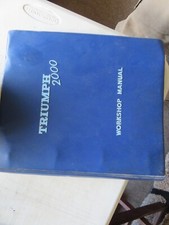 TRIUMPH 2000 MK1   WORKSHOP