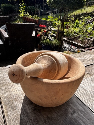 Handcrafted beechwood pestle - beechwood, &
