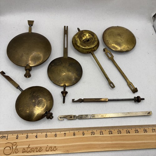 Mixed lot antique - brass, clock