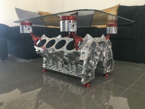 Chrome and anodised red - and,