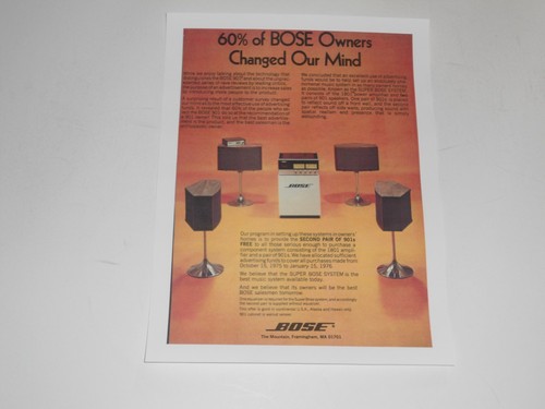 Bose 901 speaker series 2 - ad,