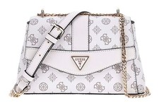 GUESS shoulder bag Dorys Convertible Xbody Flap Bag White Logo