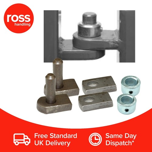 Weld gate hinge set 12mm - weld,
