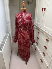 Karen Millen Red Gold Long