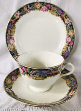 Vintage Tuscan trio with Bird design (cup saucer and side plate)