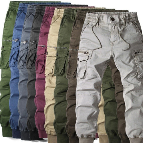 Mens elasticated waist - elasticated, cargo