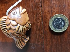 Ceramic Pull Cord Brown Fish