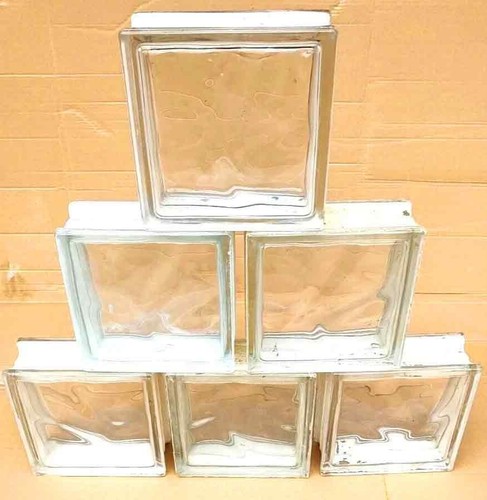Used wavy glass brick - used, brick/block