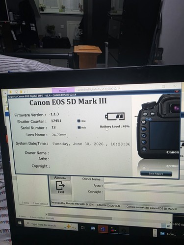 Canon eos mark - iii, 22.3mp