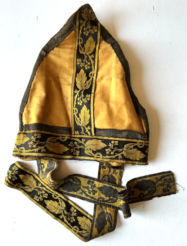 Antique clergy mitre hat - antique,