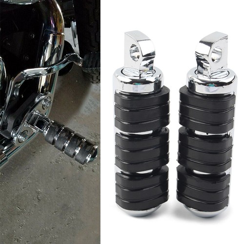 Chrome rear highway pegs - highway,