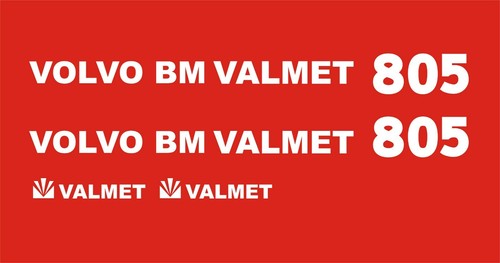 Valmet 805 tractor decal set - valmet,