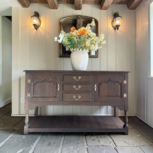 Antique oak console - antique,